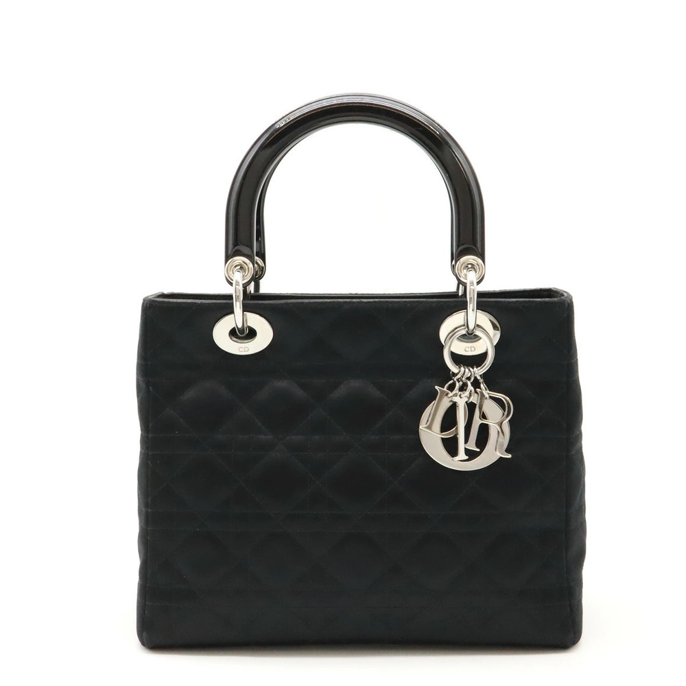 Christian Dior Lady Cannage Handbag Black